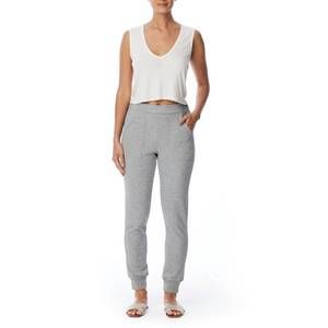 NEW LBLC THE LABEL tarah pocket sweatpant in heather grey